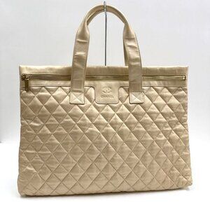 Chanel Coco Cocoon Handbag Champagne Gold Leather :champagne